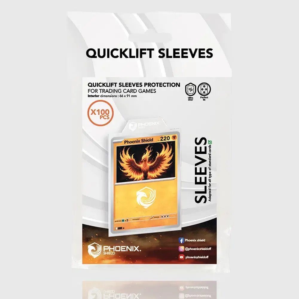 Phoenix Shield – Sleeves à Languette × 100