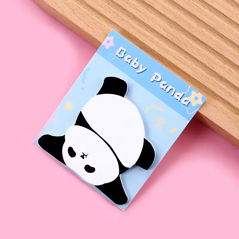 Post-it Panda – Lot de 30 feuillets adhésifs (4 modèles couleurs) (Bleu)